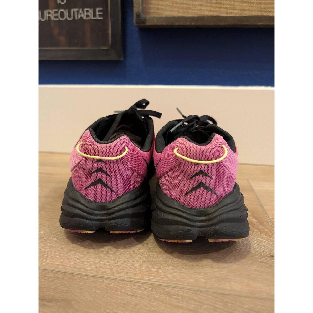 Hoka One One Rincon 3 Women’s 8.5 Pink Black Strawberry Raspberry EUC - Picture 3 of 10